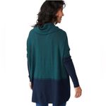 Smartwool Women's Edgewood Poncho Sweater in Twilight Blue Heather XS Photo 5