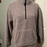 Jackson Hole Outerwear‎ size large grey sherpa half zip pullover. Gray Photo 0