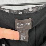 Free Press  black white polka dot rouched mesh top cropped pin-up retro L Photo 3