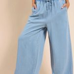 Sadie and Sage Wide Leg Drawstring Denim Jeans XS Photo 0