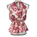 Old Navy Small Top Floral Adjustable Halter Neck Keyhole V-Neck Sleeveless Multi Photo 3
