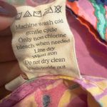 BANJANAN Valeria Midi Dress size Medium Pink Sea Beach Print Puff Sleeves Photo 8