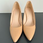 Nine West $5/$25 Patent Leather Nude Tan Pump Career Office Wear Size 6 Almond Photo 6