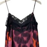 ZARA Y2K Lace Trim Slip Dress Small Spaghetti Strap Animal Print Cami Lined Photo 7