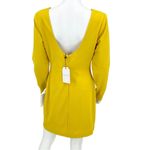 Dress the Population  Dress Women’s Size Large Mini Yellow Lola Crewneck Open Photo 3