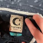 Cactus New York Slim Fit Paisley Print Long Sleeve Button Up Shirt Women Small Blue Photo 7