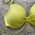 Victoria's Secret VICTORIA’S SECRET Limeade Yellow Malibu Fabulous Strappy Push Up Bikini Top NEW Photo 4