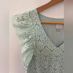 A New Day mint floral lace sloped hem dress, size M Photo 3