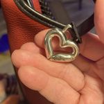 Brighton  Pebbled Leather Shoulder Bag w/Silver Branded Hardware, Red/Black Photo 9