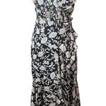 EXPRESS  Womens Floral Ruffle Dress Fairy Grunge Whimsigoth Asymmetrical Whimsy Photo 0
