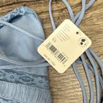 Free People  Kiki Peplum Sheer Ruffed Lace Trims MIDI Slip Dress xs Photo 4