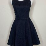 Gap  Dark  Denim Polka Dot Fit Flare Dress Sz 2 Photo 0