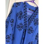 Denim 24/7 Two Piece Set, Adjustable Tank And Sheer Shirt, Blue And Black, 14W Photo 1