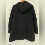 J.Crew Chateau Parka Wool Coat Size 6 Black with Gold Hardware Photo 1