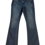 White House | Black Market WHBM Blanc Dark Wash Embellished Jeans Size 8 Photo 0