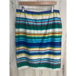 Talbots Multicolor Striped Pencil Skirt size 12 NWT Office Business Casual Work Photo 3