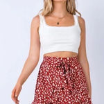 Princess Polly ✨ Polly Red Ruffle Tie-Front Leopard Print Skirt✨ Photo 0