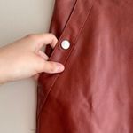 Urban Outfitters Terra Cotta Faux Leather Mini Skirt, Size Small Photo 8