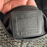 Coach F10926 Vintage Soho Black Leather & Signature C Canvas Shoulder/Tote Bag Photo 7