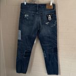 Ralph Lauren POLO  (RARE) Astor Slim Boyfriend Patchwork Denim Jeans Photo 5