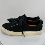 Quince  shoes women's 8.5 eco cotton canvas everyday lace up sneaker black Photo 2