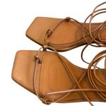 Alohas Bellini Leather Sandals Tan Lace Photo 2