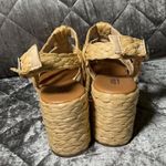 a.n.a  Women's Merlin Wedge Sandals Size 9.5 Braided Raffia Beige platform preppy Photo 8