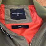 Lifted Anchors Green Floral embroidered insulated warm Bomber Jacket coat large Photo 5