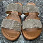 Qupid  rhinestone embellished flat slides / 5.5 / New in Box Photo 9