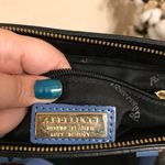 A Bellucci Made In Italy Blue Italian Leather Satchel Shoulder Hand Bag Purse Photo 2
