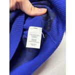 J. Crew Dark Blue Black Embroidered Crew Neck 100% Merino Wool Sweater Size XS Photo 2