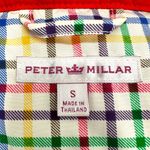 Peter Millar  | Small | Women's Red Quilted Lightweight Rainbow Plaid Lined Vest Photo 1