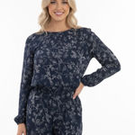 Lucca Couture  size medium blue floral boho romper Photo 0