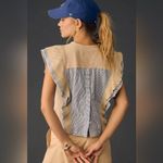 Anthropologie NWT By  Sleeveless Menswear Popover Top SizM Photo 1