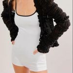 Free People NWT  White Boyshort One Piece Romper Size M Photo 0