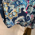 Chico's Paisley Floral 3/4 Sleeve Blouse Womens XL Spring Preppy Bright Photo 5