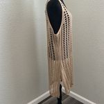 Cha cha Tan Crochet Swim Cover up Size 2X Photo 2
