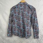 Brooks Brothers  Women Floral Print Button Down Shirt Blue Pink‎ Size 2P Photo 6