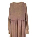 Free People NEW  Size Medium Marissa Henley Dress Maxi Waffle Knit Photo 6