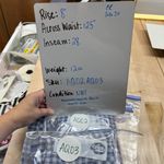 Calvin Klein Jeans Womens Blue Plaid Pants Size 25 NWT Cotton Spandex Photo 9