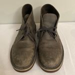 Clarks Men’s gray leather ankle boots size Photo 1