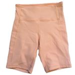 Lululemon EUC Women’s 2021 Ribbed Contoured High Rise Short 8” Size 6 Peach Photo 2