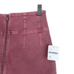 Free People NWT  Virgo Jean Denim Mini Skirt Womens 28 Mauve Pink Coquette Retro Photo 1