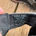 Sorel  Womens Joanie Sandal‎ Black Dark Leather Strappy Lace Up Wedge Heel Shoe 7 Photo 4