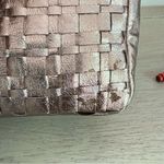 Elliott Lucca Gold Metallic Basket Weave Woven Leather Crossbody‎ Bag Purse Photo 15