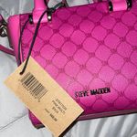 Steve Madden NWT Pink Faux Leather Crossbody Purse Photo 8