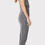 Herve Leger Textured Sheer Bustier Halter Gown Bandage Dress Silver Gray size L Photo 1