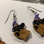 Lot Of 3 Costume Earrings Pierced Halloween Dangle Trick Or Treat / Pumpkin Photo 5