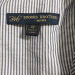 Brooks Brothers 346 Navy Blue Blazer Jacket Size 4P Photo 2