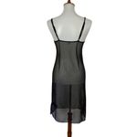 Urban Outfitters  Out From Under Women’s Slip On Dress Small Sheer Black Blue Photo 4